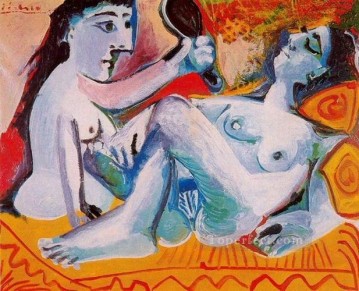 キュービズム Painting - Les deux amies 1965 キュビスト